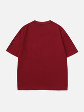 T-Shirt mit Buchstaben-Print aus Schaumstoff